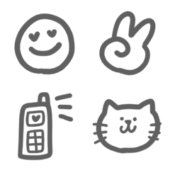 Simple Letter Line Emoji Line Store