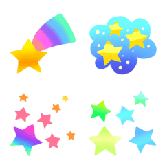 Rainbow-colored cute twinkle collection