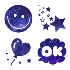 Glitter Space emoji 02