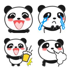 Lovely cute panda emoticon