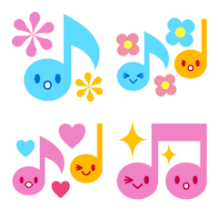 Emoji cute music note