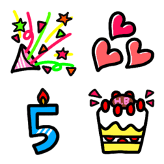 Happy Birthday! anniversary Emoji!