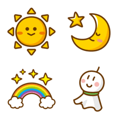 Adult cute weather emoji