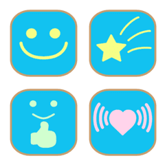 Simple and easy-to-see icon style emoji