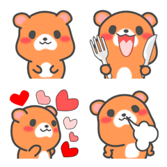 Adult cute bear emoji