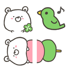 GOOD bear in spring emoji