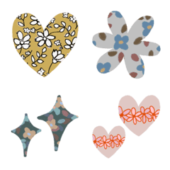 TEGAKI emoji #4 (floral pattern)