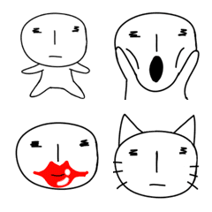 simple kimokawaii kaomoji emoji 
