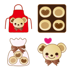 cooking teddy bear emoji