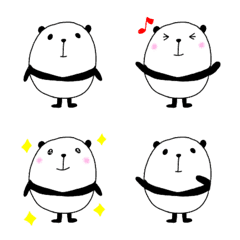 The simple Emoji of the panda 