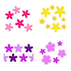 かわいいお花の絵文字6(小さめサイズ)