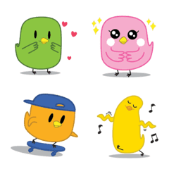Colorful Chicken Emoji