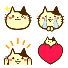 Pretty Bicolorkitten Emoji