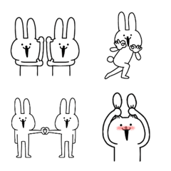 Surreal rabbit emoji 4