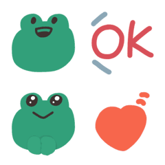 Simple frog emoji.