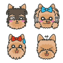 Various Yorkshire Terrier Emoji