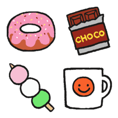 Sweets emoji set