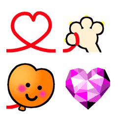 Cute colorful emoji even if connected