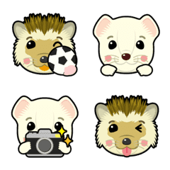 hedgehog & ermine emoji