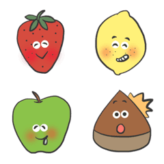 I love fruits emoji