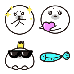 Pretty Earless Seals Line Emoji Line Store