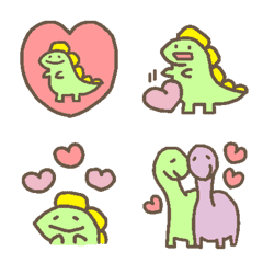 かわいい恐竜さんのパステル絵文字2