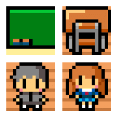 RPG classroom pixelart Emoji