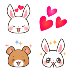 Rabbit & Bear's loves Emoji