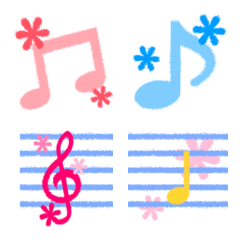 musical score (colorful)