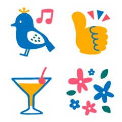  colorful girly scandinavian Emoji