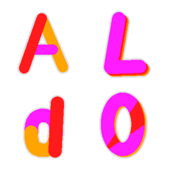 Deco-Moji(Alphameric):Worm color Vol.1