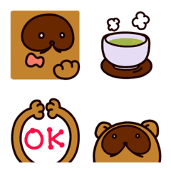 Okiraku Tanuki's Simple Emoji