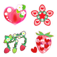 Heart,Star,Note Emoji 7 (Strawberry)
