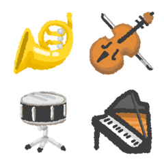 Music concert Emoji basic set