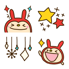 Apple Rabbit 2 Glitter Emoji