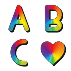 Rainbow and Shadow Emoji