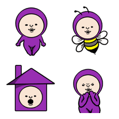 Small purple human Emoji.