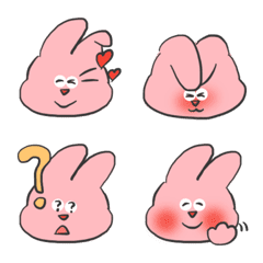 A cute pink rabbit