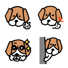 Beagle emoji -dog series-