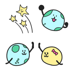 Twinkle Planets Fluffy Emoji