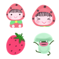 Ichigo & milk emoticons