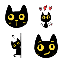 Black cat Mi Mi emoji