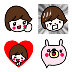 CUTE girl & animal Emoji