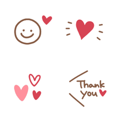Kawaii mini Heart Emoji