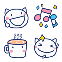 Almost White Cat Emoji