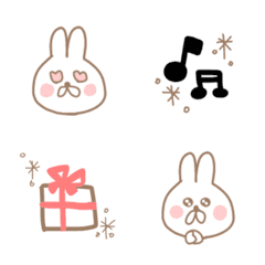 Simple easy-to-use rabbit emoji