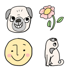 Heartwarming Pug emoji