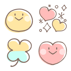 Three color emoji.