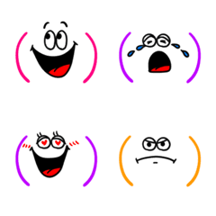 Emoji pop and colorful