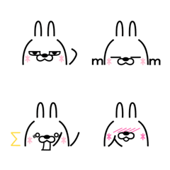 Rubbing rabbit emoticon part4